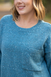 Michelle Mae Confetti Sweater - Blue