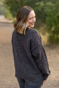 Michelle Mae Confetti Sweater - Charcoal