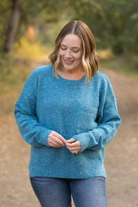 Michelle Mae Confetti Sweater - Blue