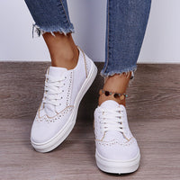 Think Differently  Suedette Flat Sneakers