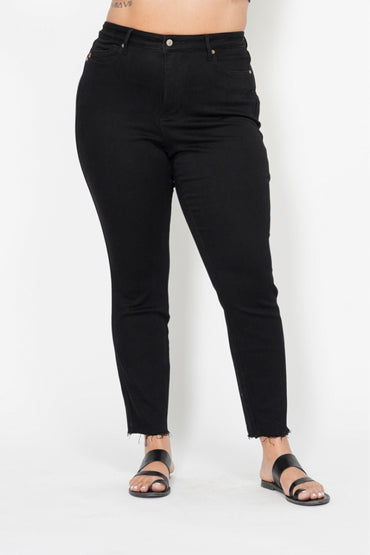 Nicole Tummy Control Skinny Jeans in Black