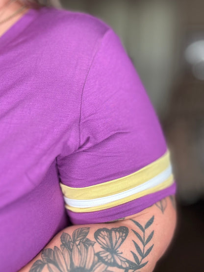 Michelle Mae GameDay Tessa Short Sleeve Top - Minnesota