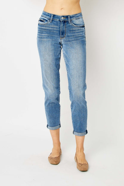 Carrie Cuffed Hem Slim Jeans