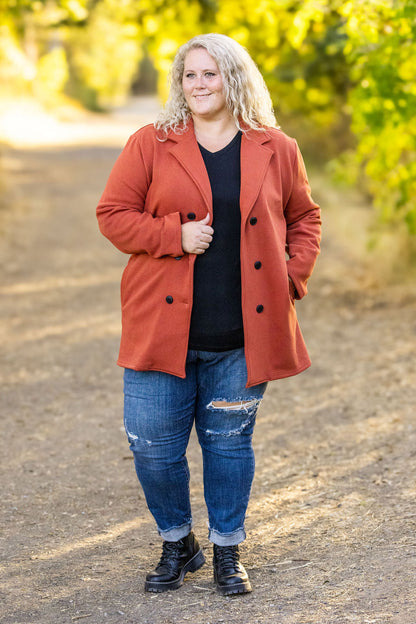 Michelle Mae Scarlett Sweater Jacket - Pumpkin