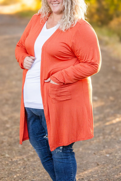 Michelle Mae Classic Cardigan - Pumpkin