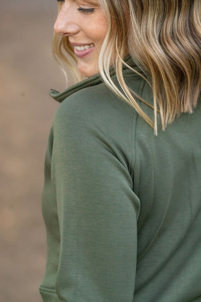 Michelle Mae Mia Scuba Halfzip - Olive