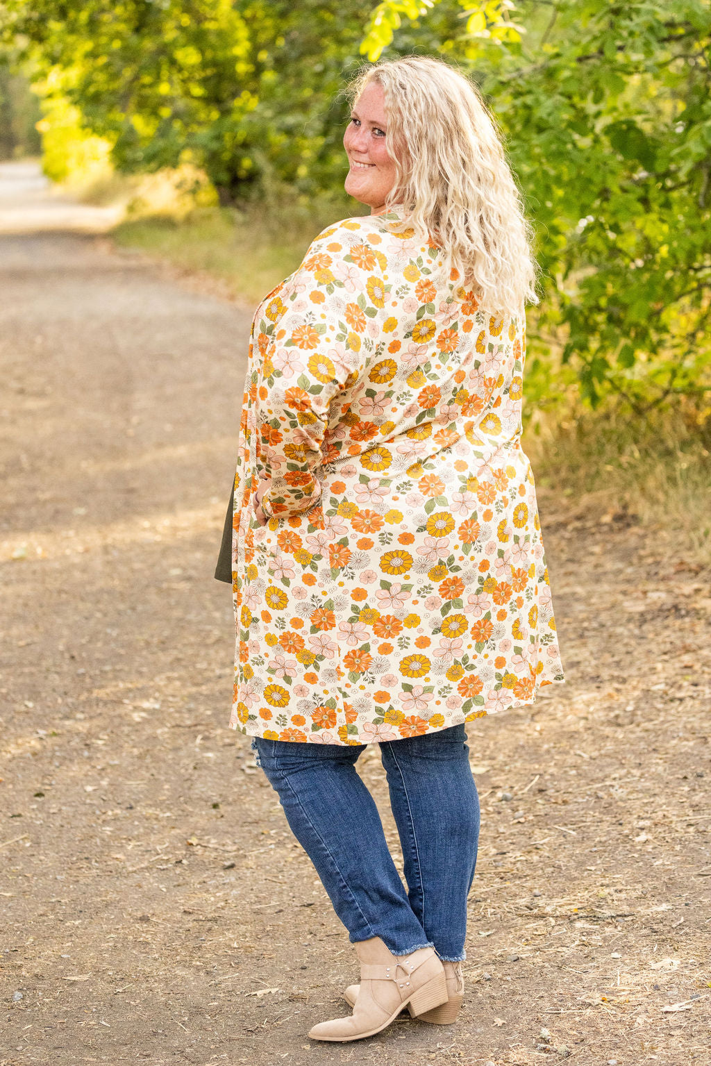 Michelle Mae Classic Cardigan - Fall Boho Floral