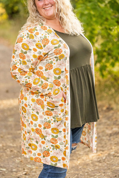 Michelle Mae Classic Cardigan - Fall Boho Floral