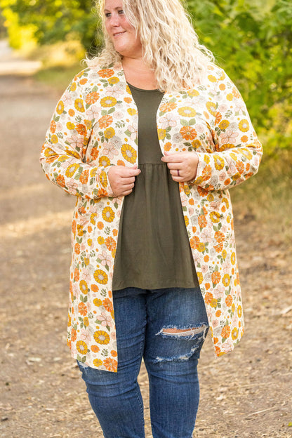 Michelle Mae Classic Cardigan - Fall Boho Floral