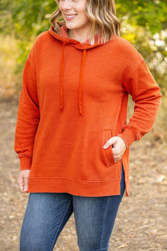 Michelle Mae  Vintage Wash Hoodie - Rust