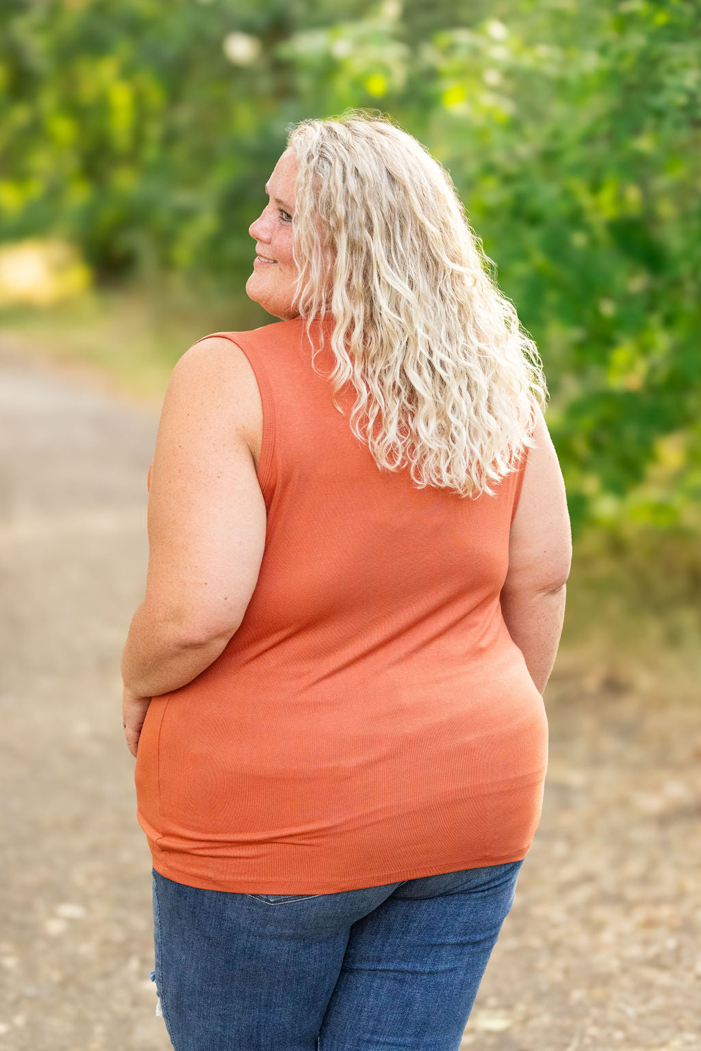 Michelle Mae Ava Tank - Pumpkin