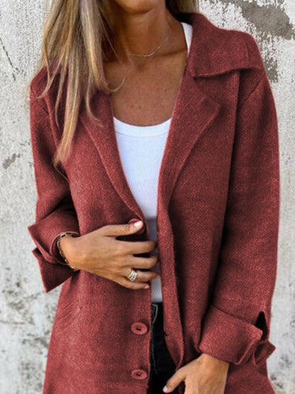 PREORDER: Chic Buttoned Longline Coat