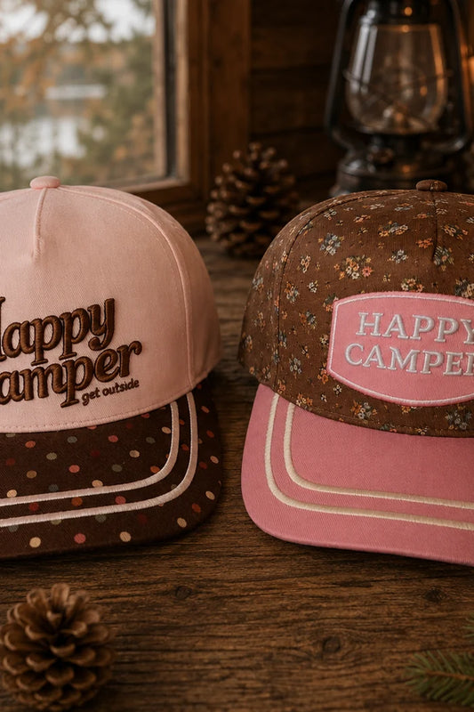 HAPPY CAMPER TRUCKER HATS