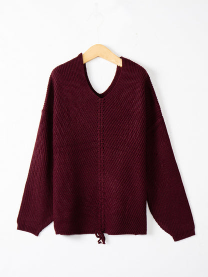 PREORDER- Laced Up Luxe Sweater