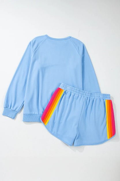 PREORDER- Retro Rainbow Short Set