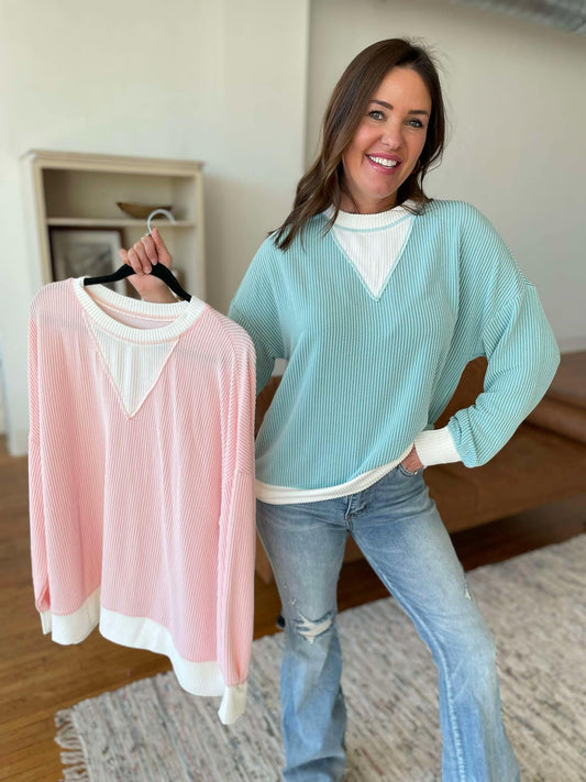 PREORDER: Taking It In Stride Corded Top in Two Colors