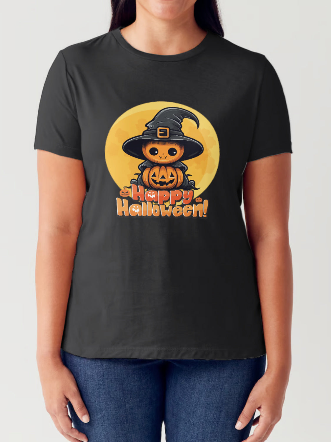 Happy Halloween Witch Graphic Tee