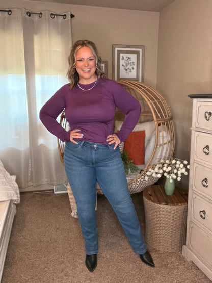 Michelle Mae Blair Long Sleeve Top - Purple