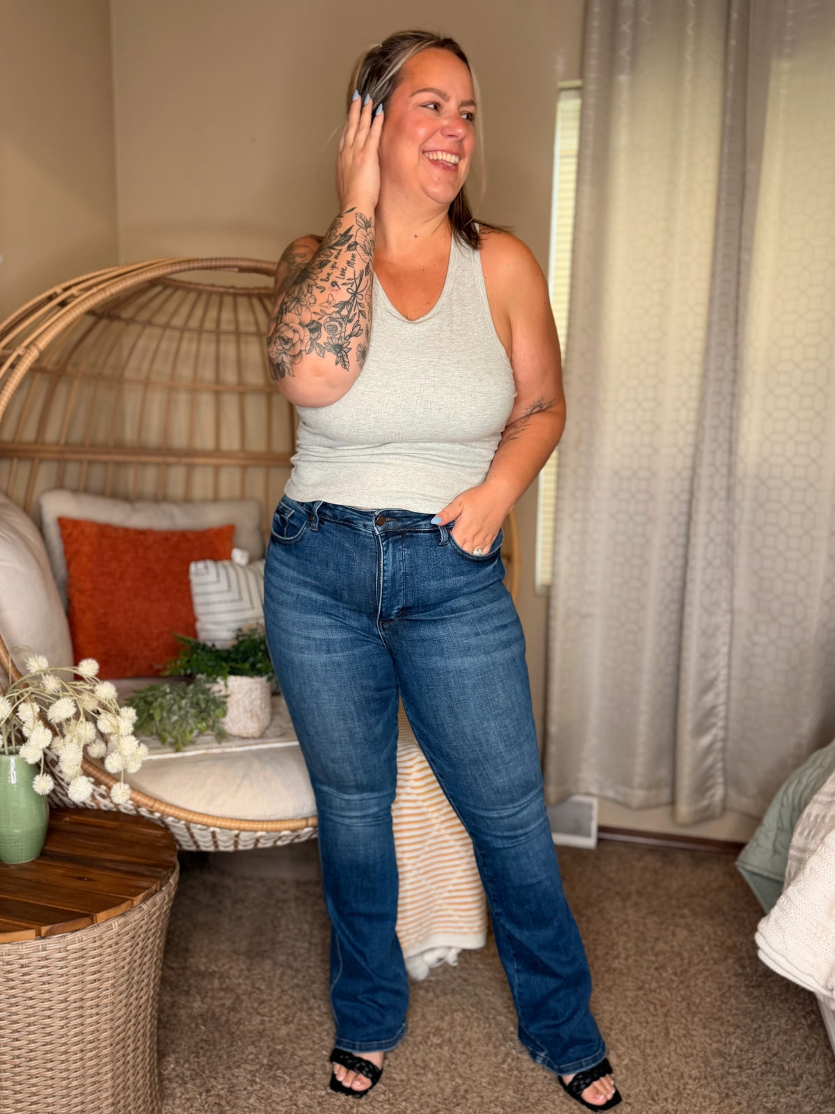 Camille High Waist Tummy Control Bootcut Jean