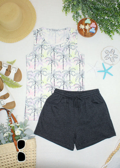 Michelle Mae Ava Tank - Neon Palm