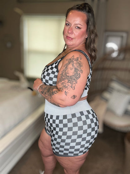BRA & BIKER SHORT SET