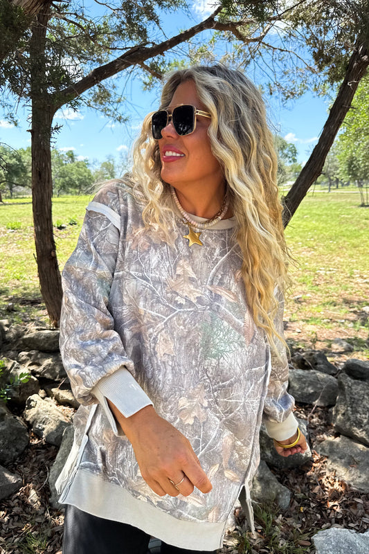 PREORDER- CAMO CLASSIC CREW PULLOVER