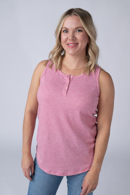 Michelle Mae Alison Henley Tank - Rose