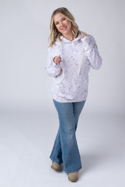 Michelle Mae Hailey Pullover Hoodie - Blush Floral