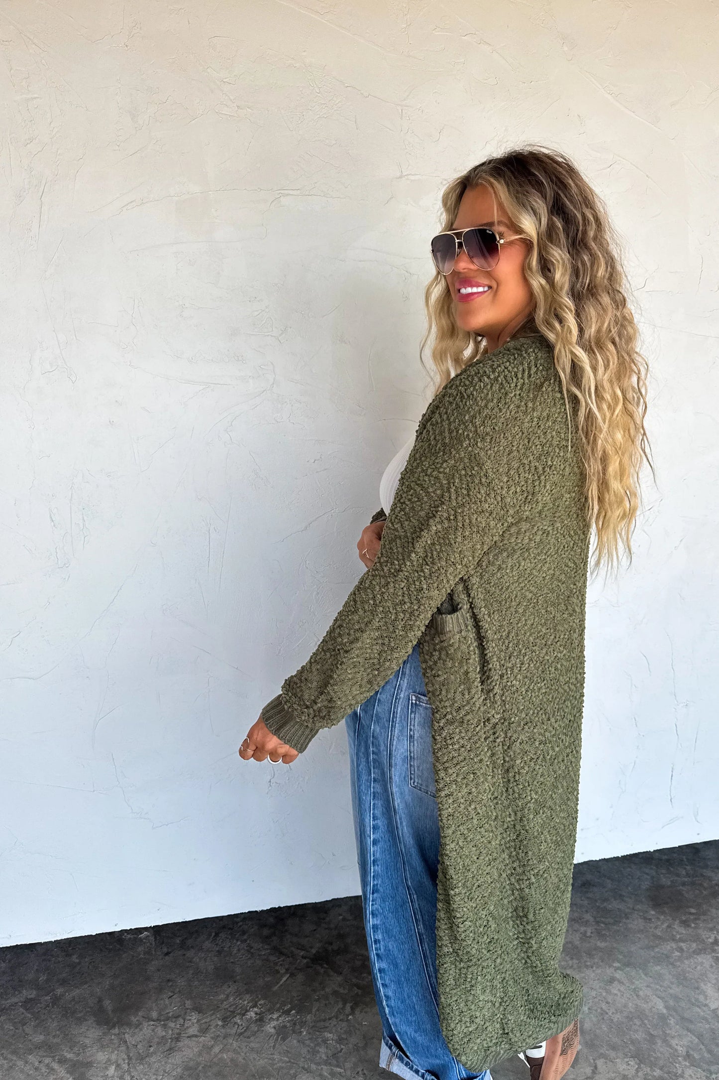 PREORDER: Poppy Knit Popcorn Cardigan