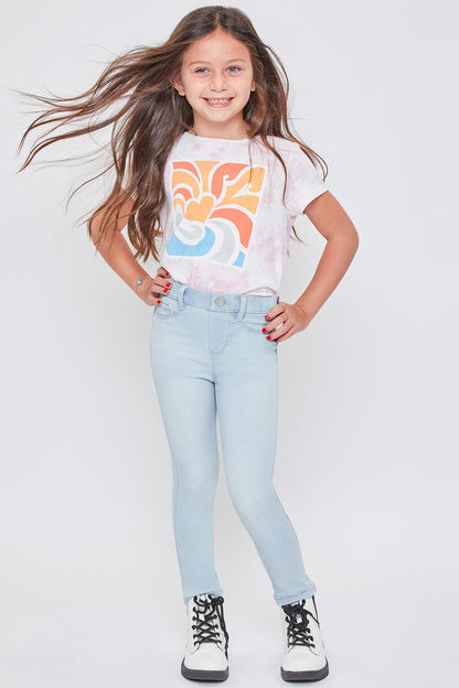 Baby Girls Faux Front Pull On Skinny Jeans