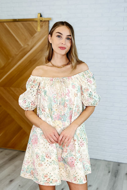 pink and green knit dress Bow Peep Eyelet Knit Dress in Pink and Green WildlyHerBoutique