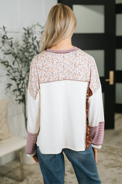 Brick by Brick Color Block Top