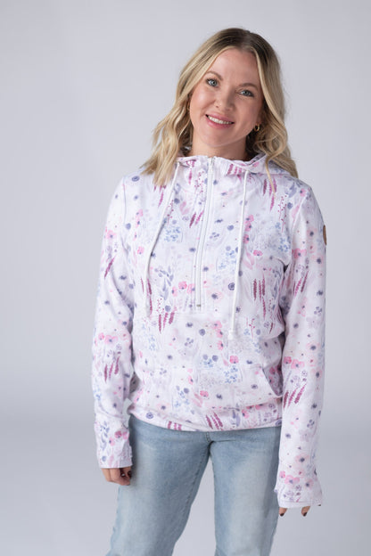 Michelle Mae HalfZip Hoodie - Wildflower Gardens