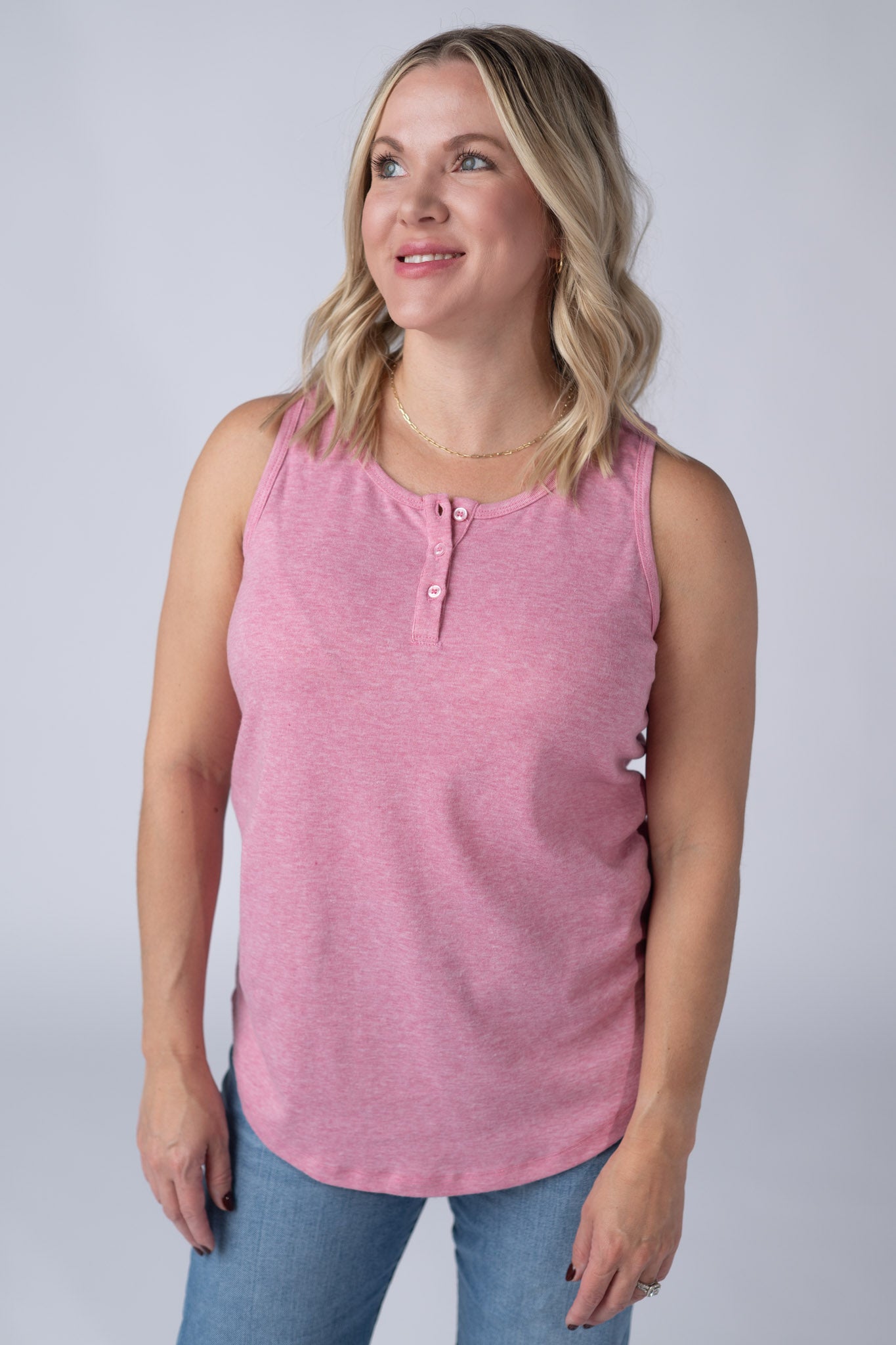 Michelle Mae Alison Henley Tank - Rose