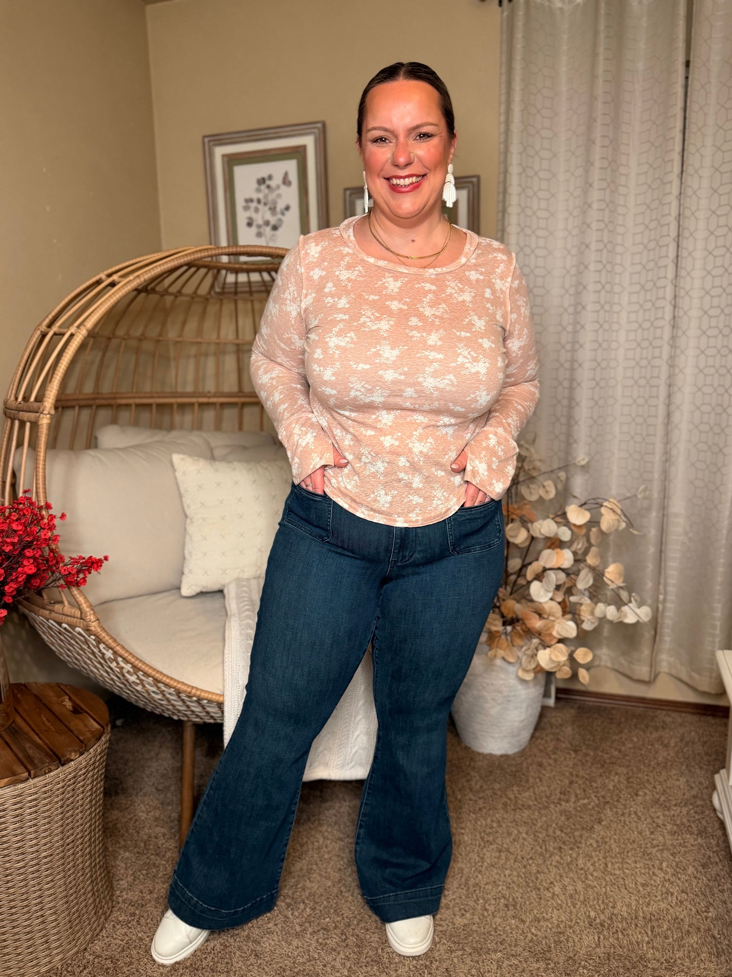 Mackenzie High Waist Flare with Vintage Pocket