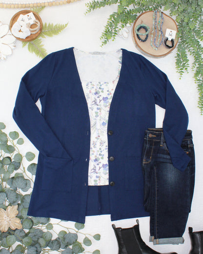 Michelle Mae Cori Cardigan - Navy