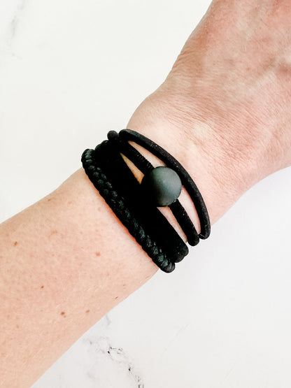 Michelle Mae Hair Tie Bracelet Sets - Ball Accent