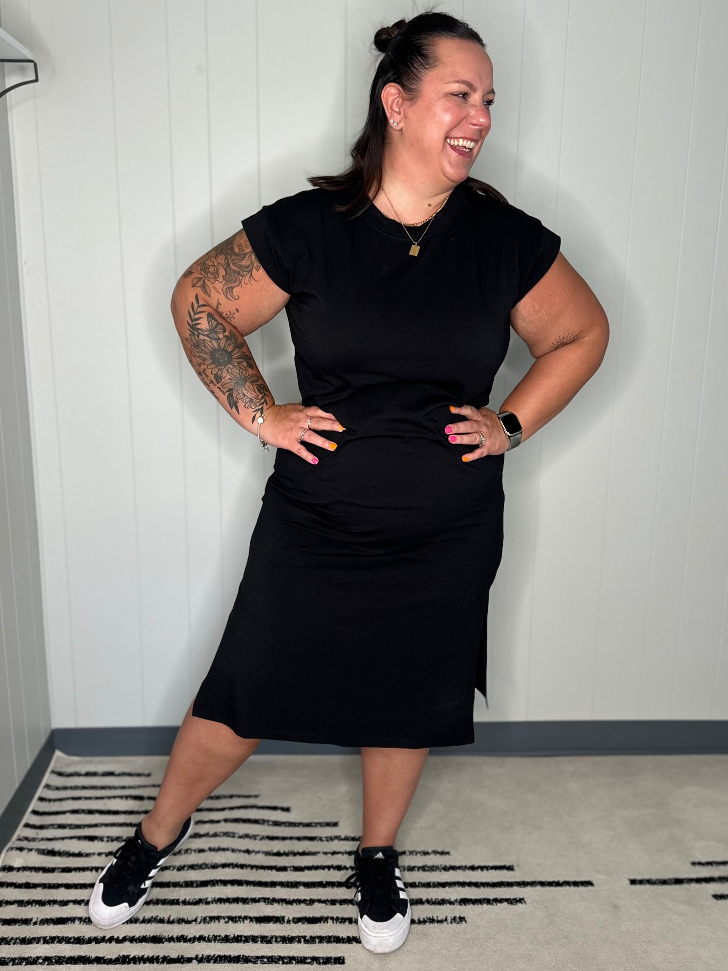 Sweet Like That Casual Dress in Black