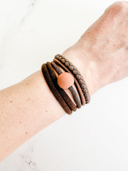 Michelle Mae Hair Tie Bracelet Sets - Ball Accent