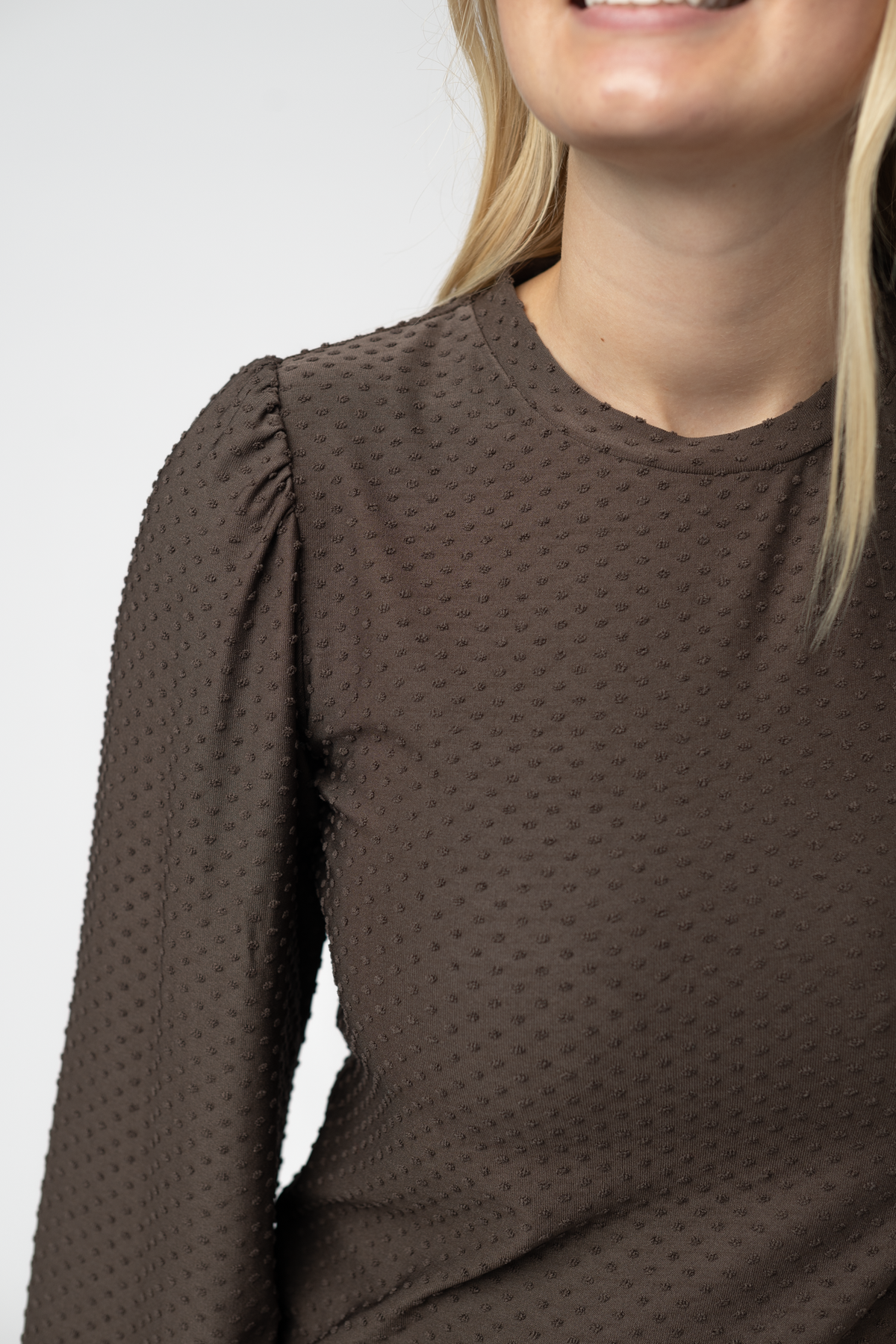 Michelle Mae Miranda Dot Top - Brown