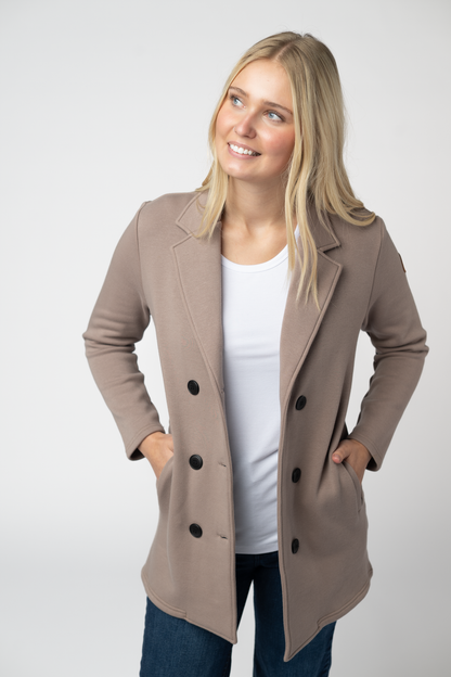 Michelle Mae Scarlett Sweater Jacket - Mocha