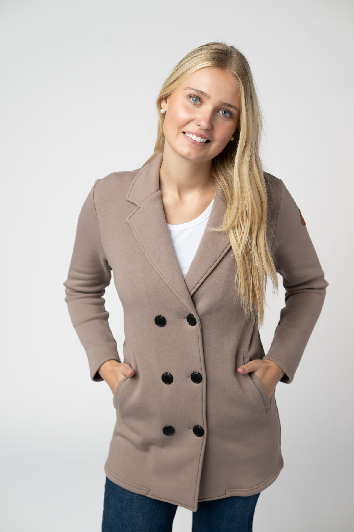 Michelle Mae Scarlett Sweater Jacket - Mocha