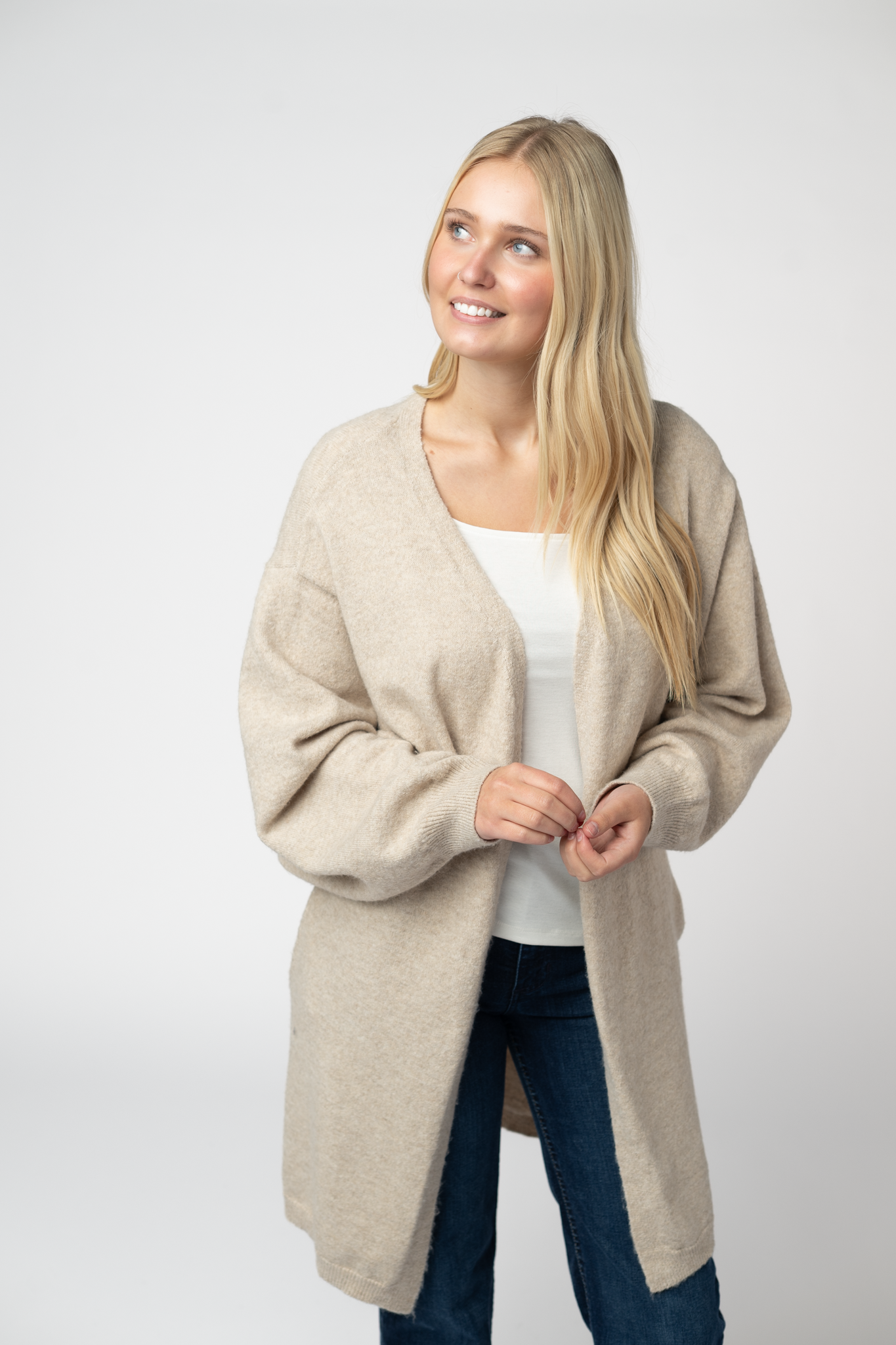 Michelle Mae Cozy Cardigan - Tan