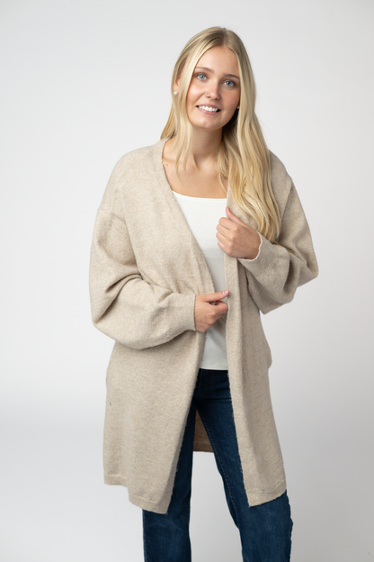 Michelle Mae Cozy Cardigan - Tan