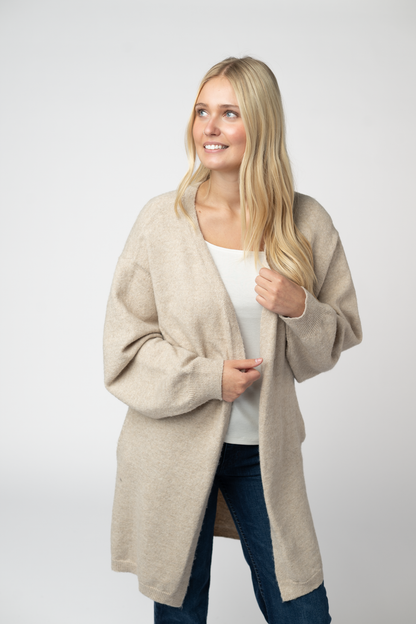 Michelle Mae Cozy Cardigan - Tan