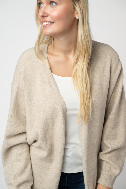 Michelle Mae Cozy Cardigan - Tan