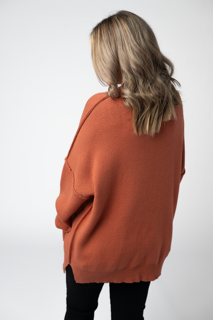 Michelle Mae Aurora Cozy Sweater - Pumpkin Spice