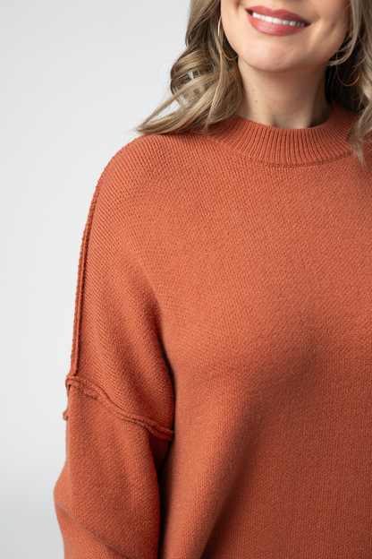 Michelle Mae Aurora Cozy Sweater - Pumpkin Spice