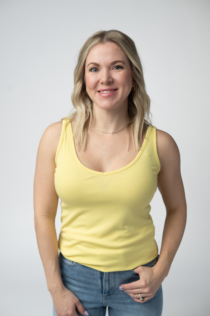 Michelle Mae Kennedy Tank - Lemon