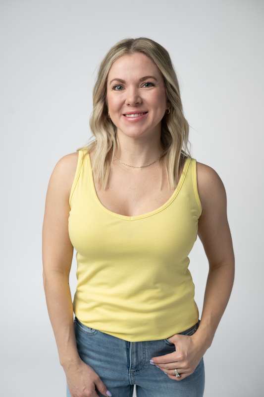 Michelle Mae Kennedy Tank - Lemon